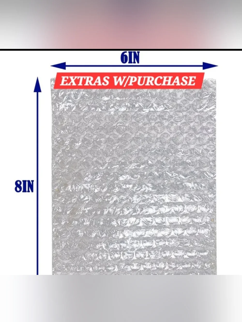 15ct. 6x8 Transparent Bubble Bags